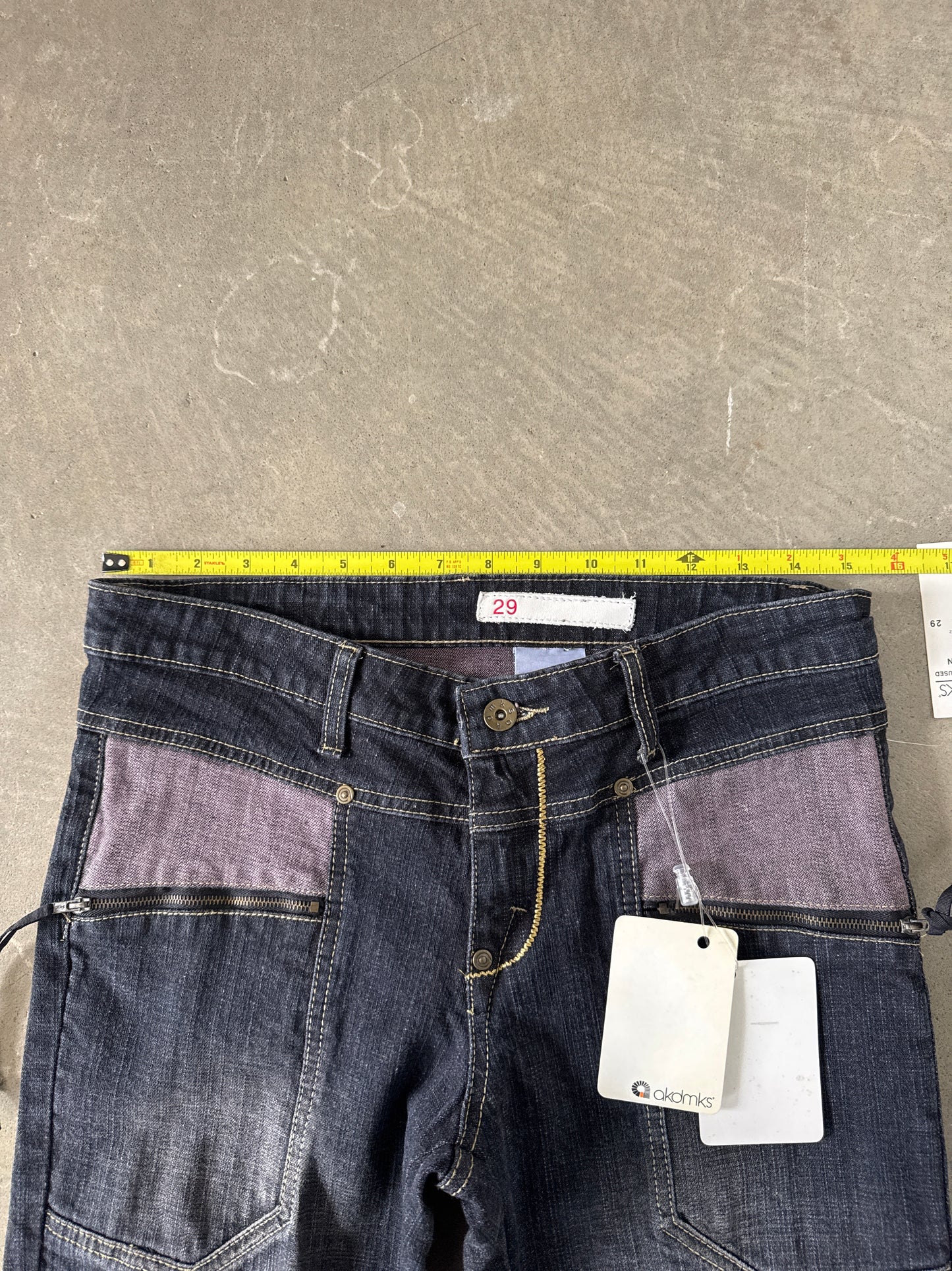Vintage Y2K Women’s Akdmks Akademiks Low Rise Bootcut Zip Denim Jeans