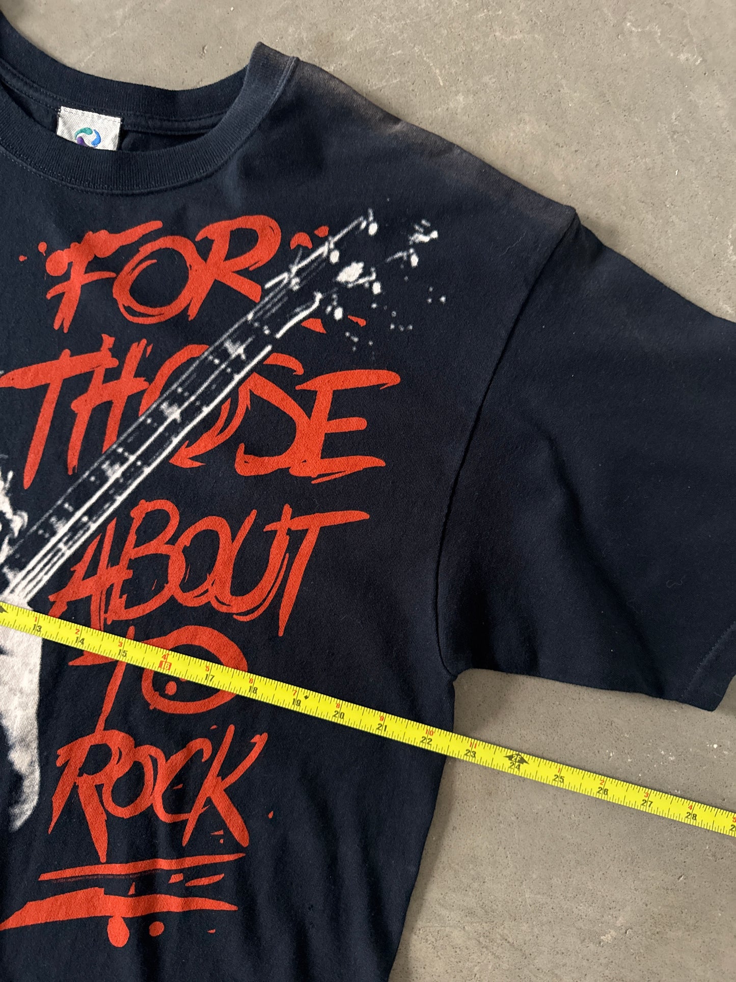 Vintage Liquid Blue AC/DC For Those About to Rock We Salute You Shirt