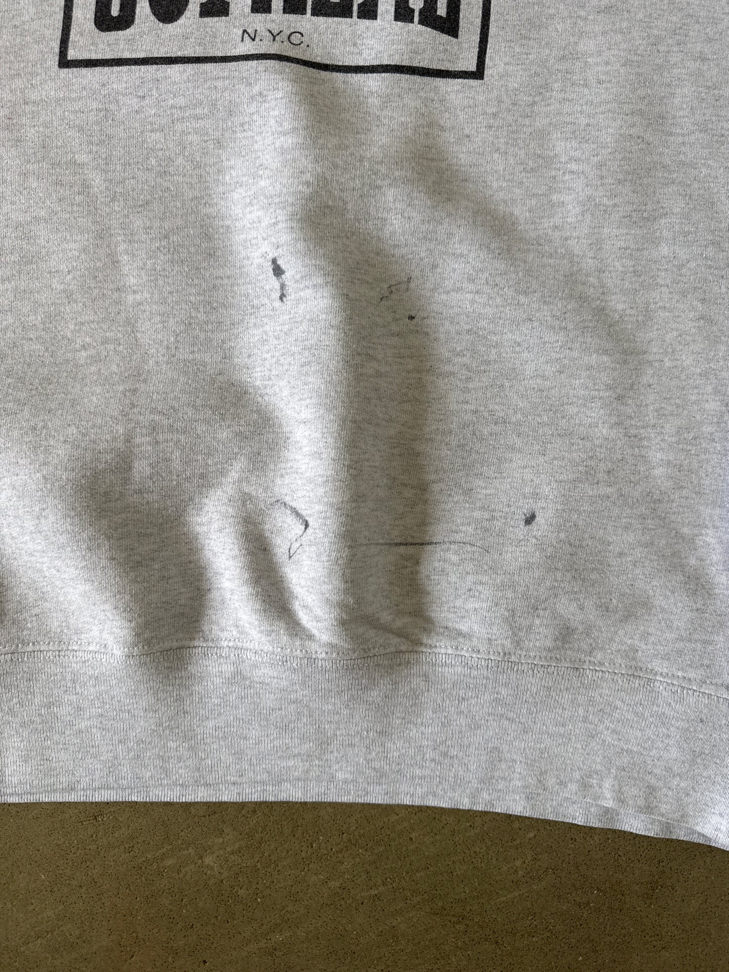 Supreme Warm Up Ash Grey Crewneck (SS19)