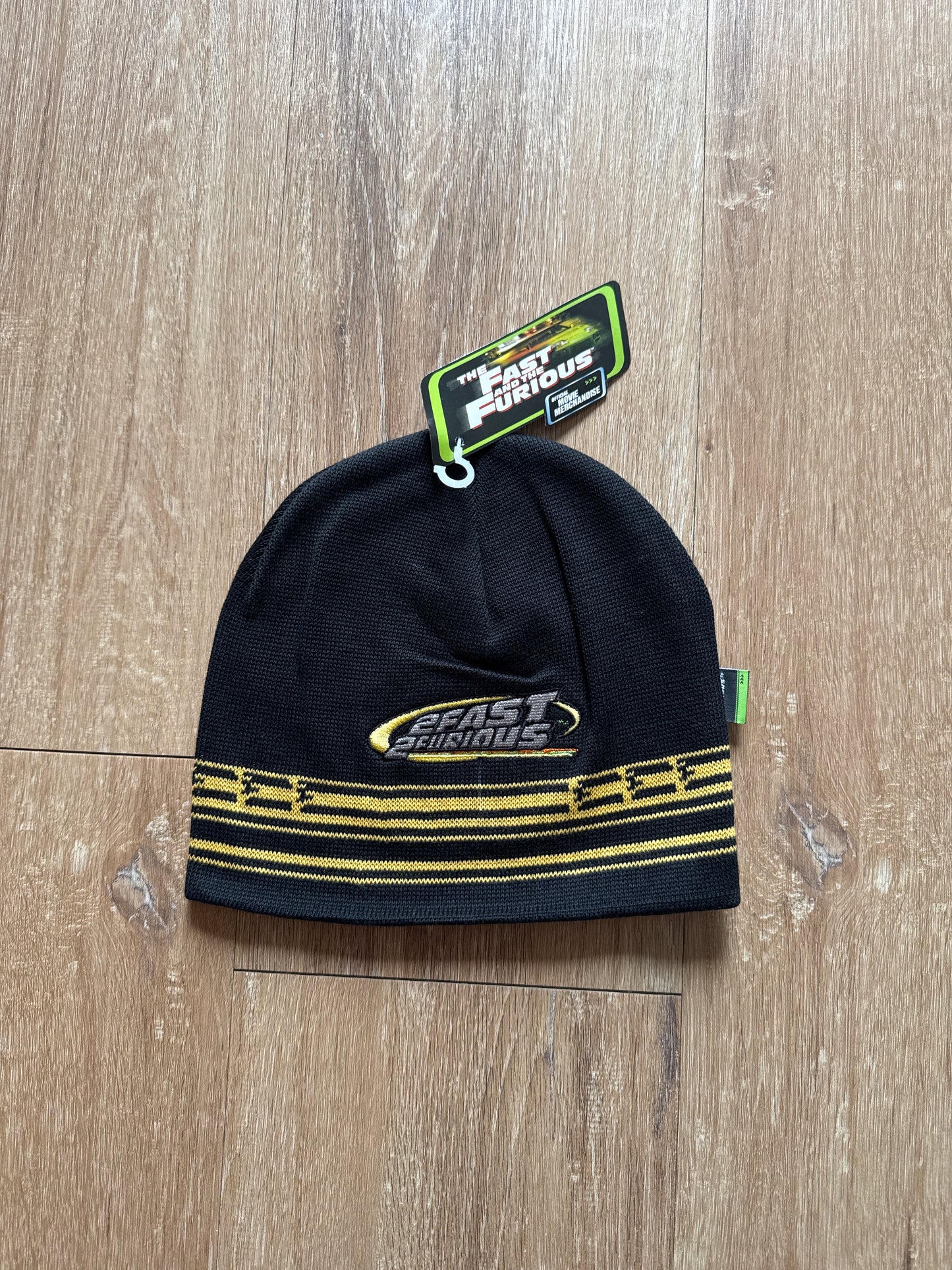 The Fast And The Furious 2 Fast 2 Furious Knit Yellow Beanie Hat