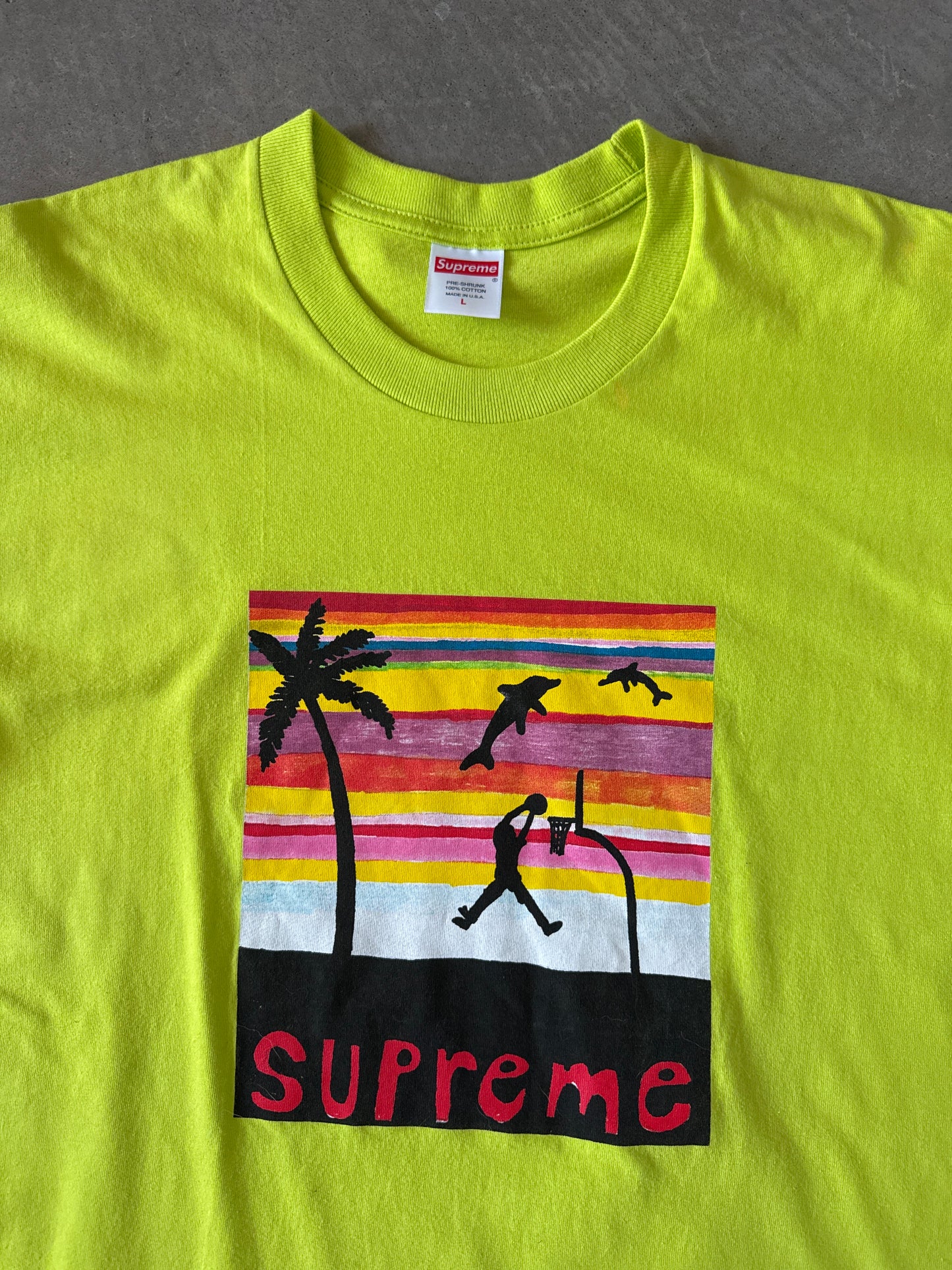Supreme Dunk Bright Green Tee