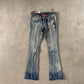 Vintage Y2K Women’s LRG Luxirie Ghost Rider Boot Cut Denim Jeans