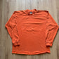 Vintage Nike Orange Neck Logo Long Sleeve