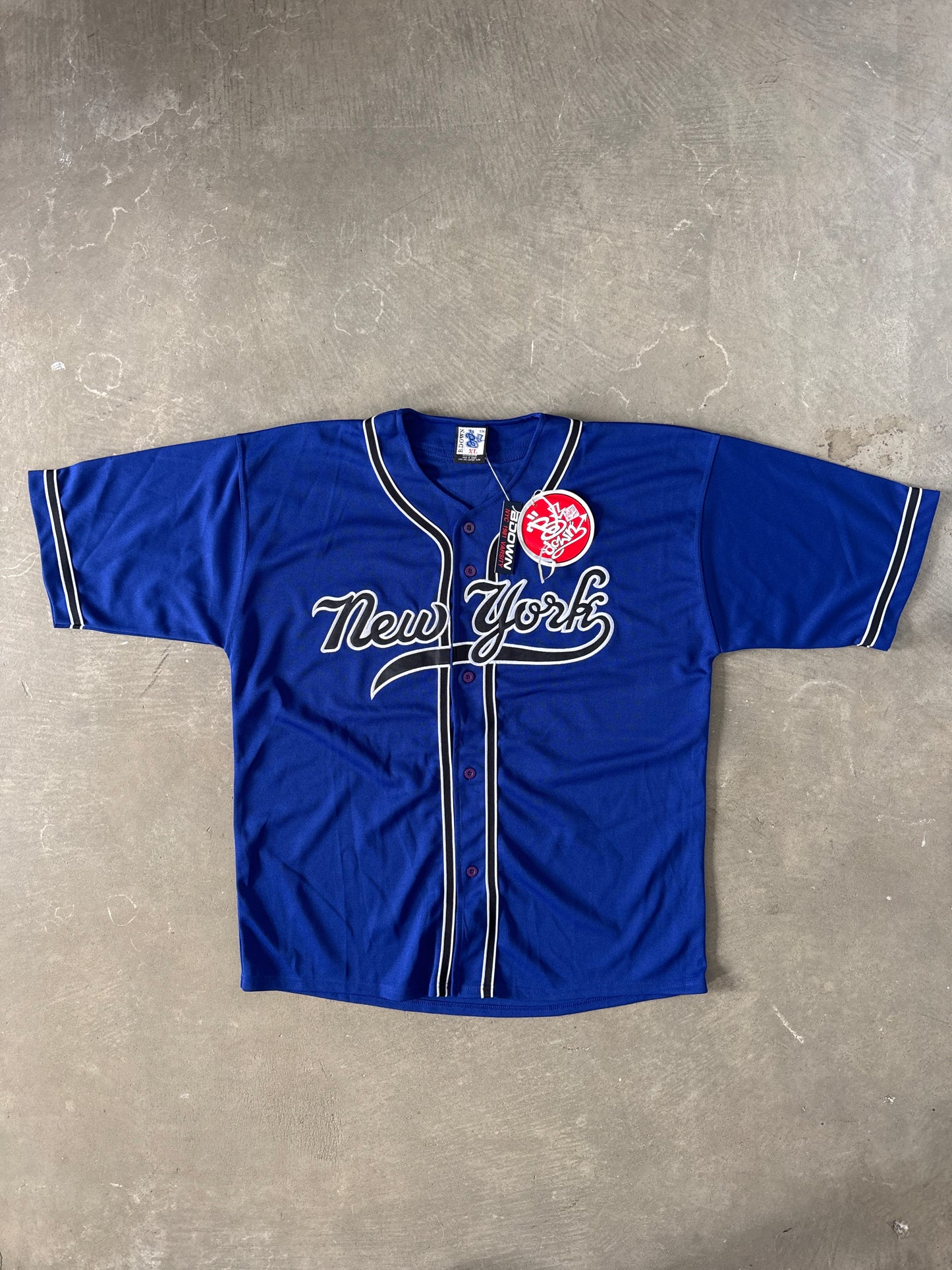 Vintage B Down New York Yankees Baseball Jersey