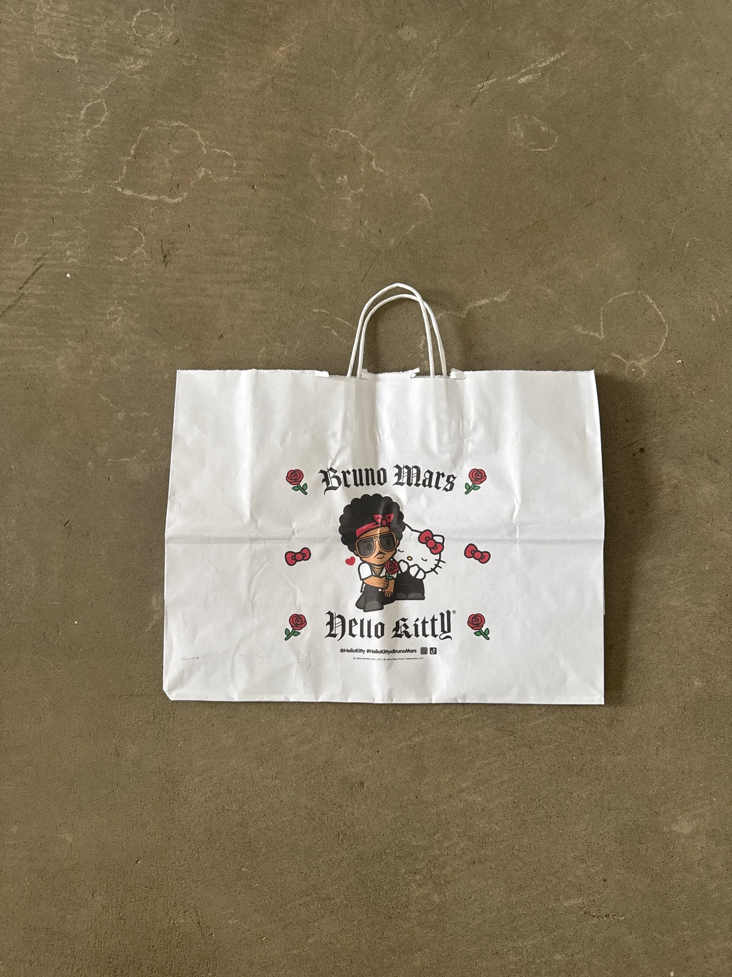 HELLO KITTY x BRUNO MARS Romantic Tour Official Merch Paper Bag Merch Catalog