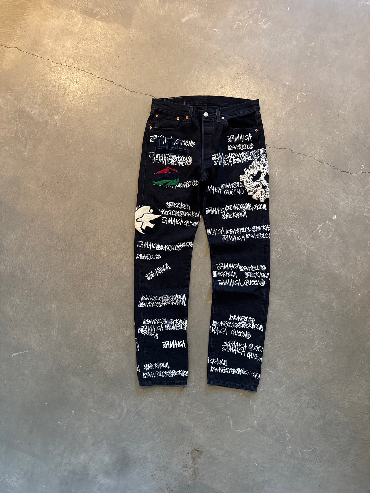 Stussy x Denim Tears x Our Legacy TTL 501 Black Denim Jeans
