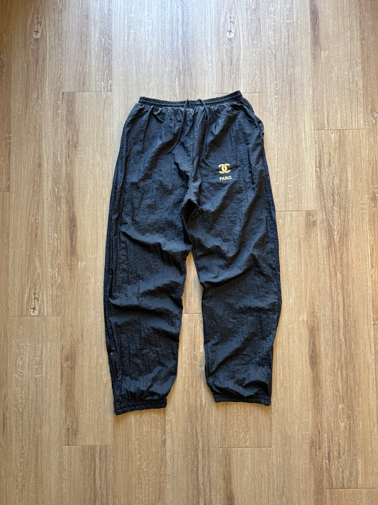 Vintage 90s CC Paris Track Black Pants