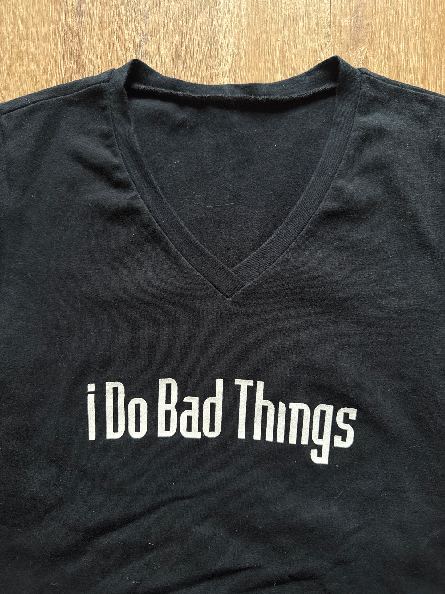 Y2K Vintage I Do Bad Things Baby Tee