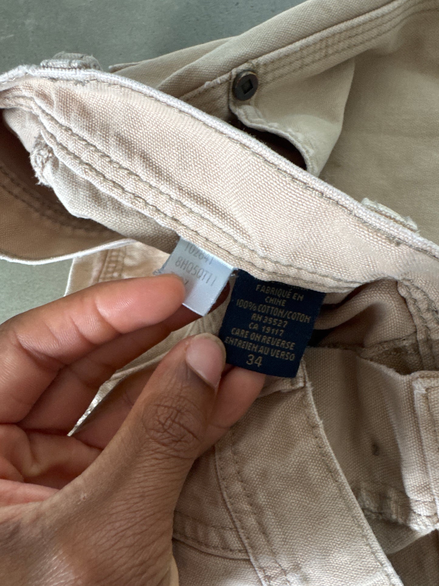 Vintage Marithe Francois Girbuad Light Tan Baggy Long Shorts