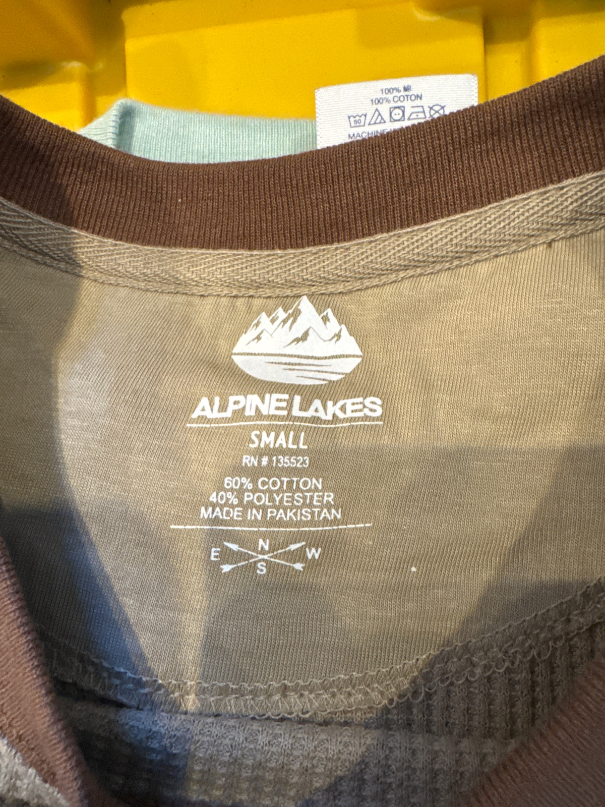 Alpine Lakes Two Tone Brown Thermal Longsleeve