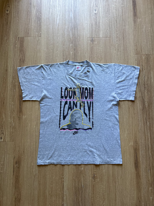 Vintage Nike Michael Jordan Spike Lee Look Mom I Can Fly Tee