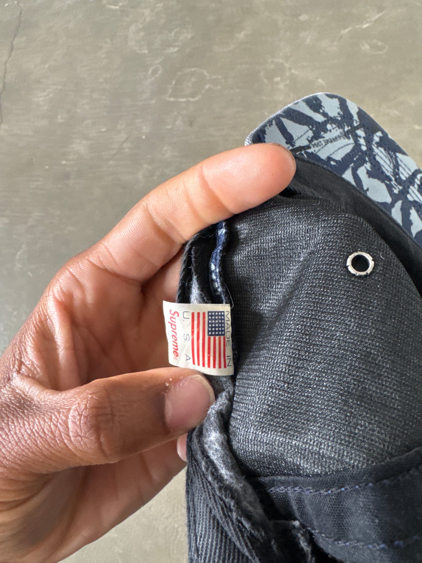 Supreme Reed Blue 5-Panel Camp Cap Hat (SS13)