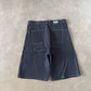 Kraftwork Uniform Raw Indigo Denim Cross Hatch Slub Baggy Shorts