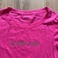 Y2K Women’s Bebe Bedazzled Logo Pink Tee