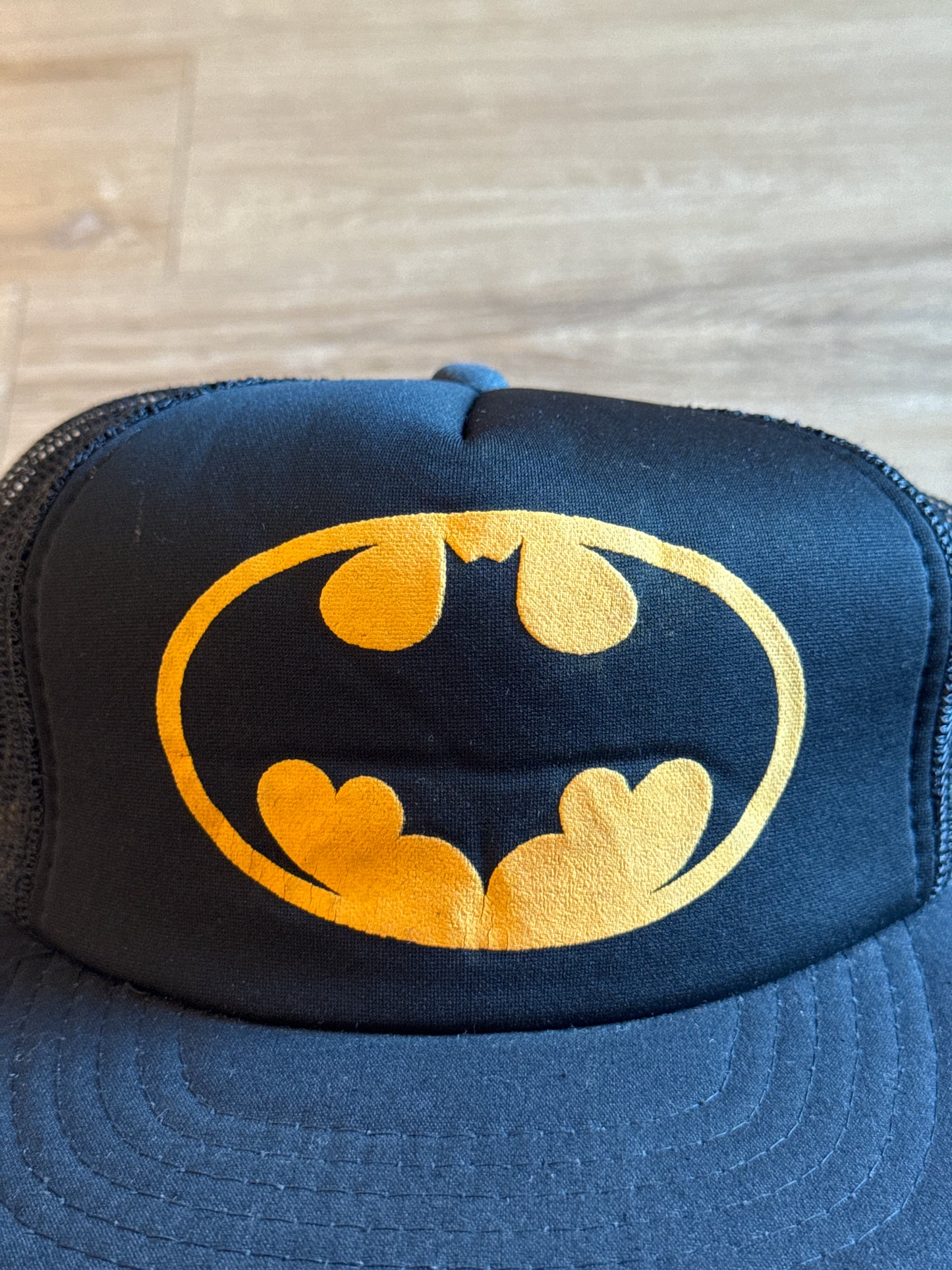 Vintage 90s Batman The Joker Gotham City Mesh Trucker Snap Back Hat