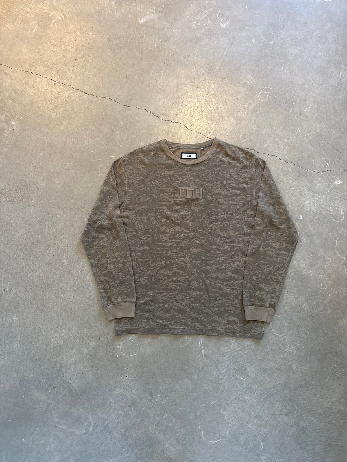 Kith Classic Logo Tiger Camo LS Tee