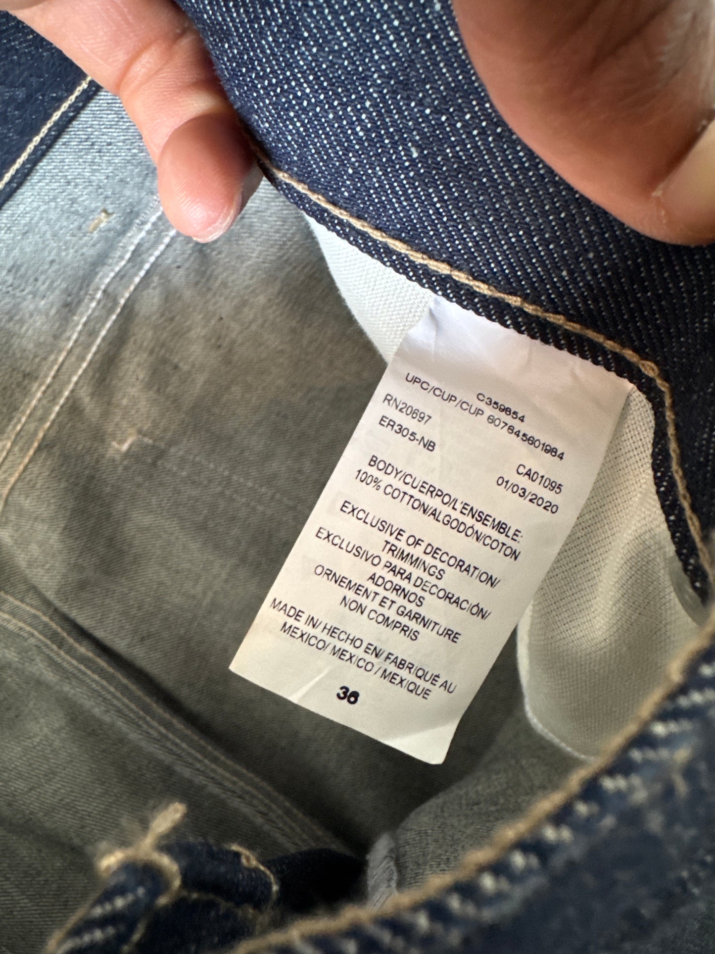 Vintage Dickies Baggy Dark Denim Jean Shorts
