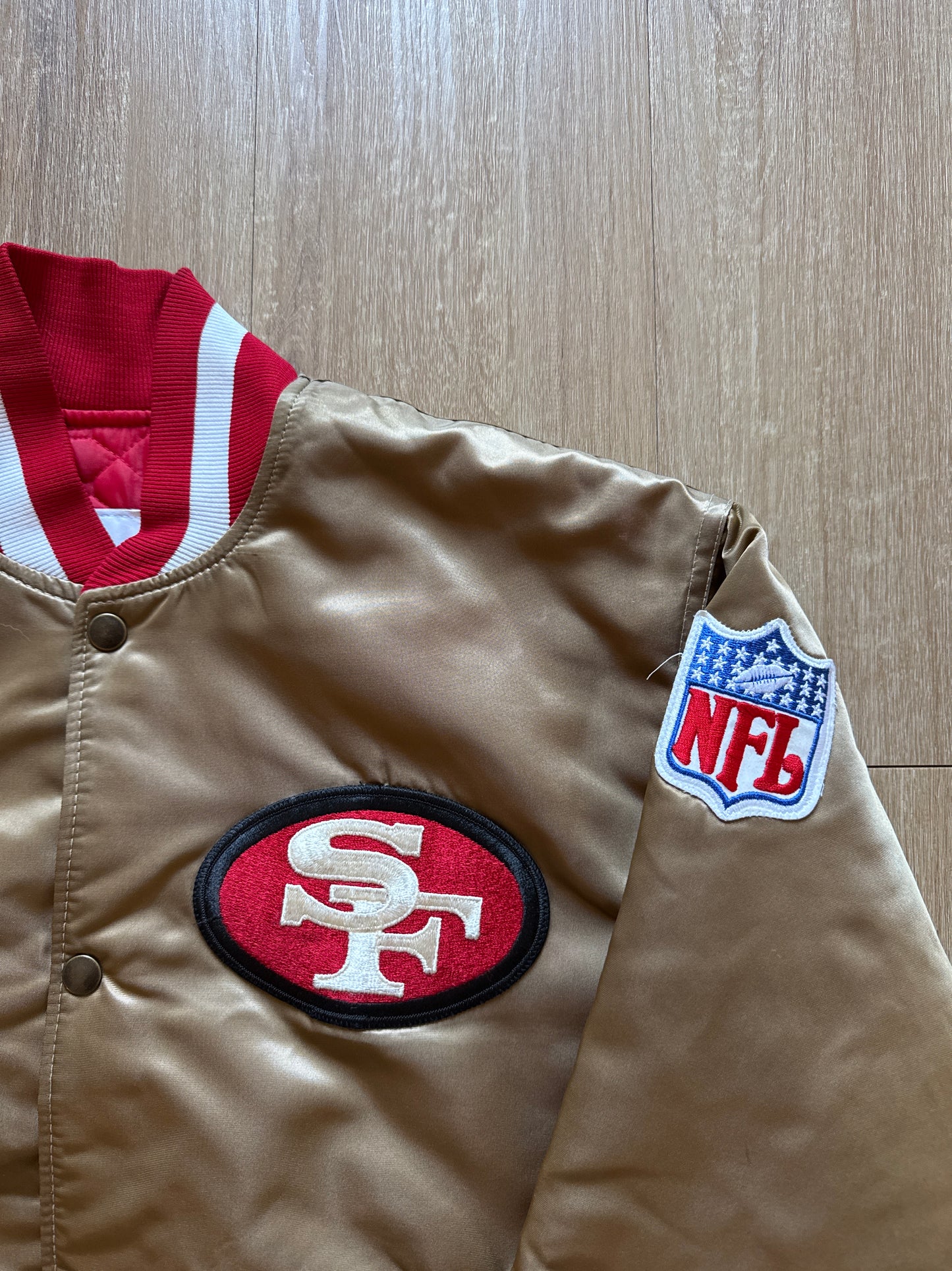 Vintage 90s Starter Pro Line NFL San Francisco 49er Satin Jacket