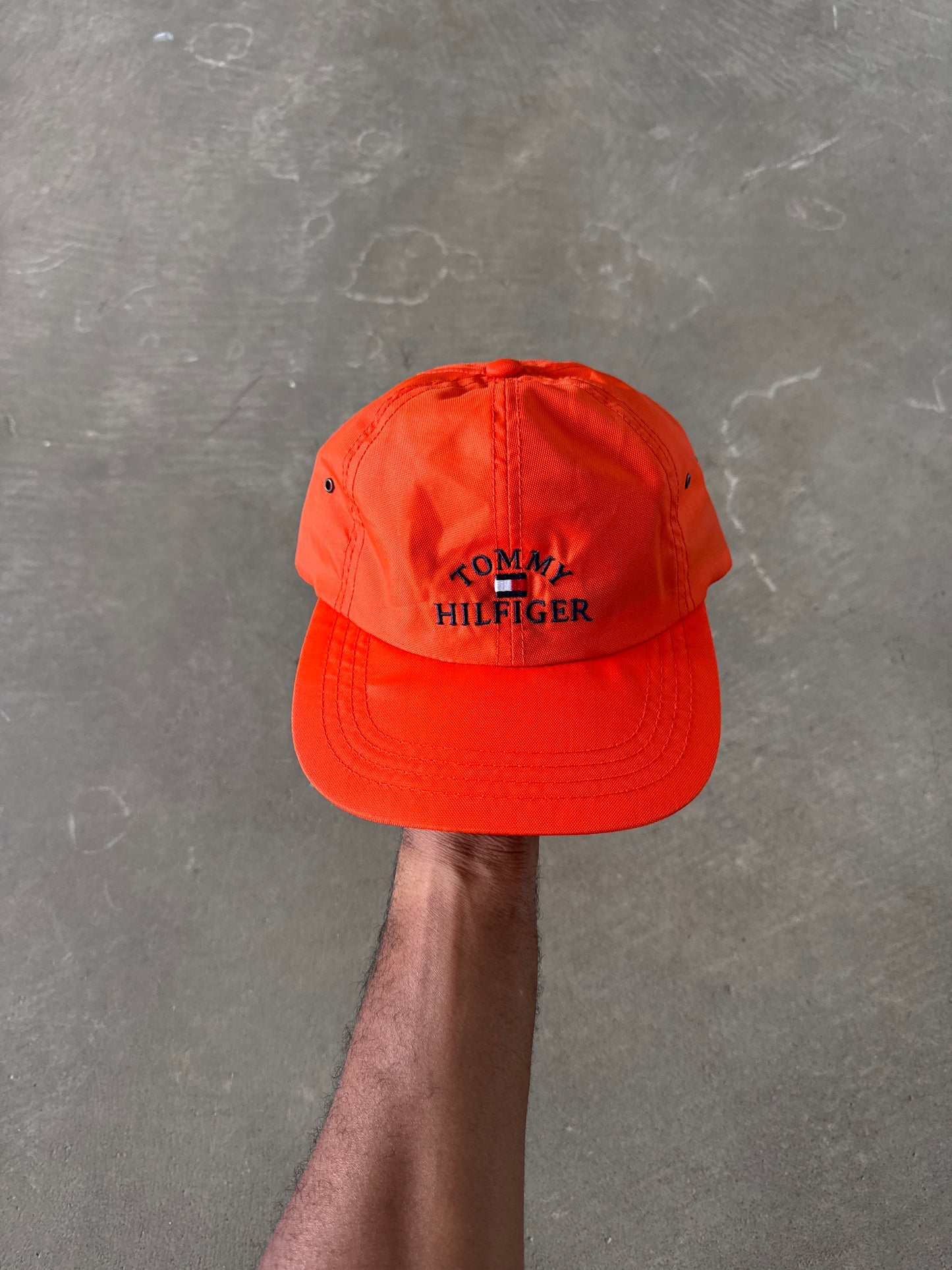 Vintage Tommy Hilfiger Youth 6-Panel Embroidered Logo Strapback Hat