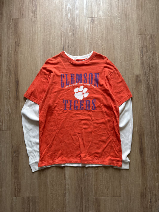 Y2K Colosseum University Of Clemson Tigers Long Sleeve Thermal Tee