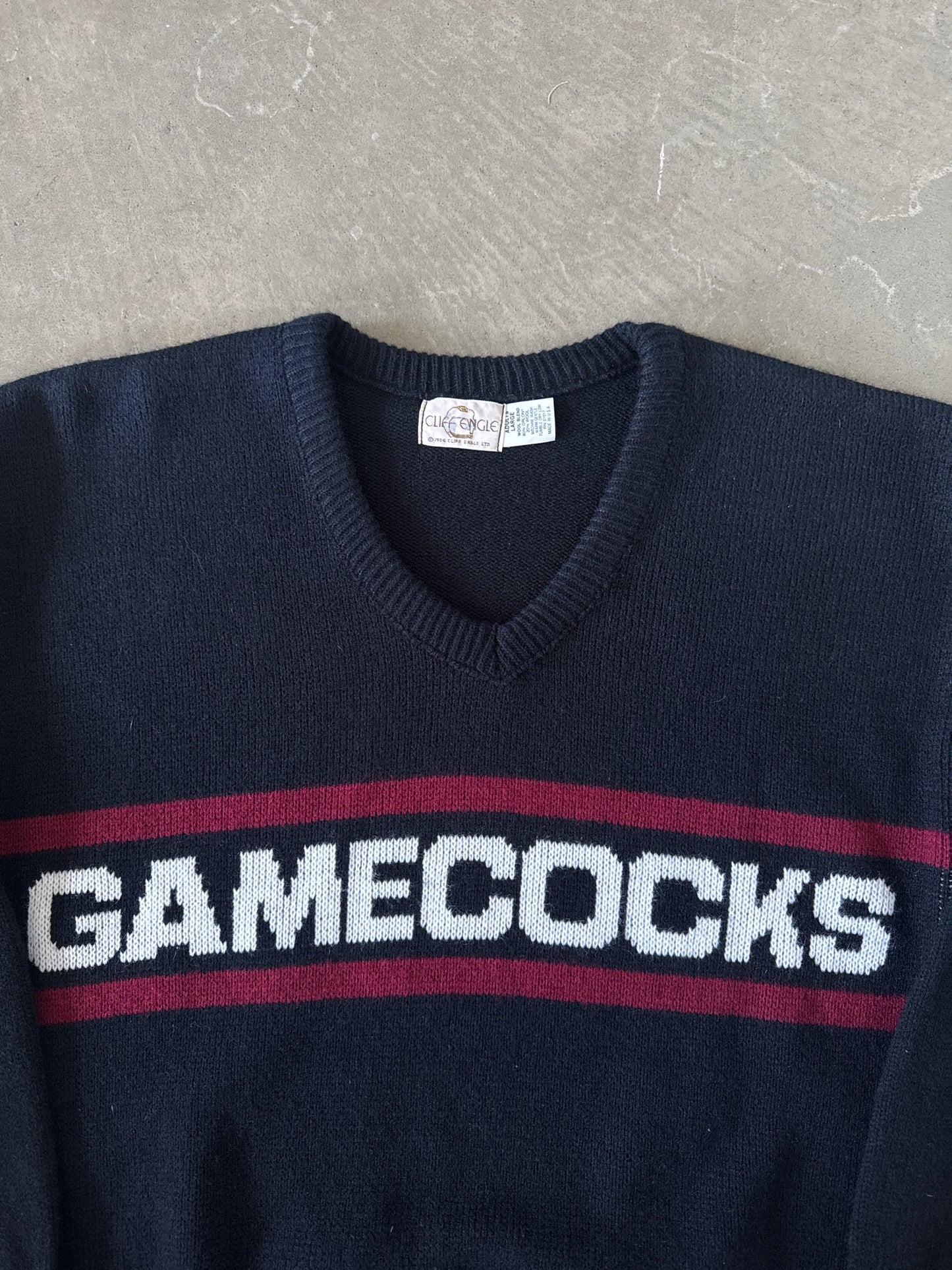 Vintage 80s University Of South Carolina Gamecocks Sweater