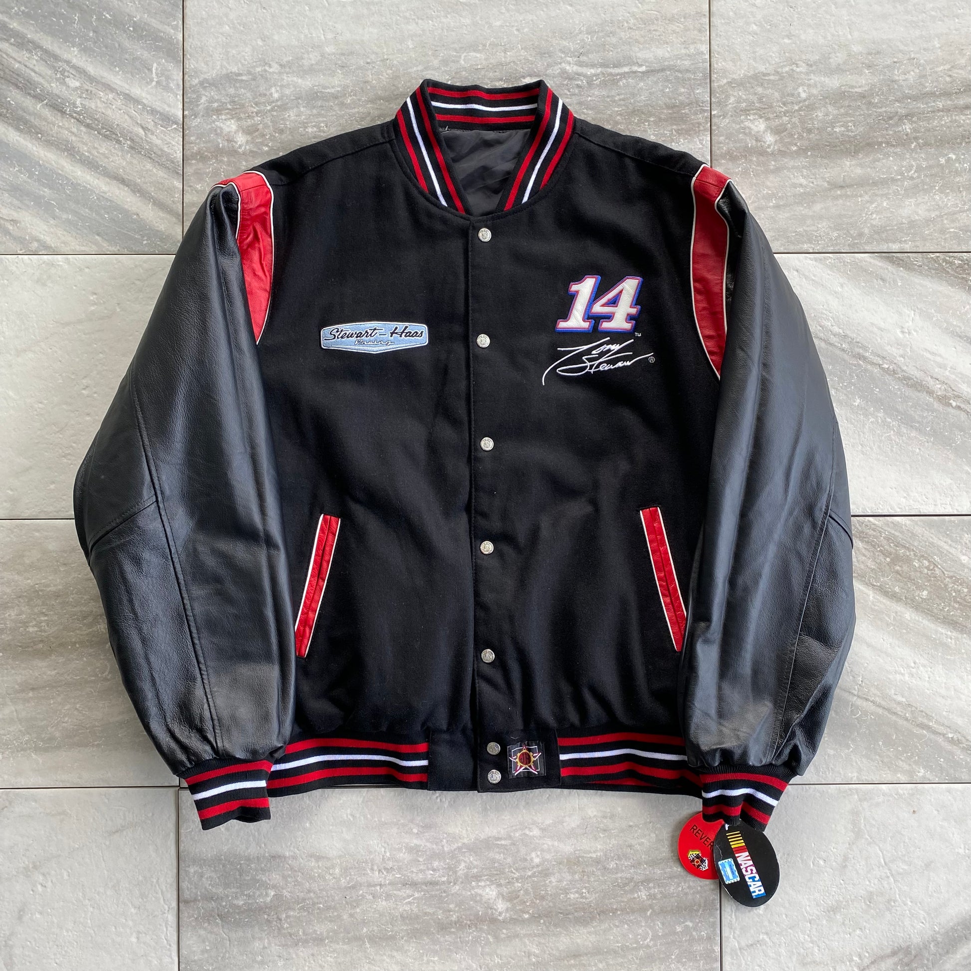 Tony stewart sales leather racing jacket