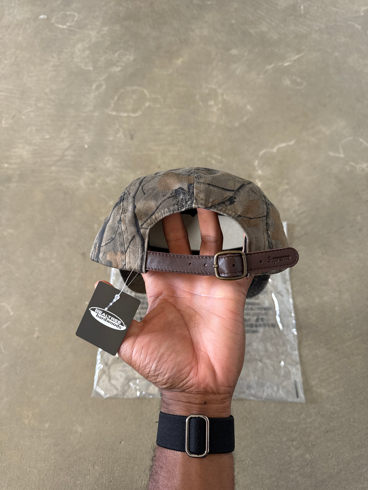 Supreme Washed Chino Real Tree Camo Twill Camp Cap Hat