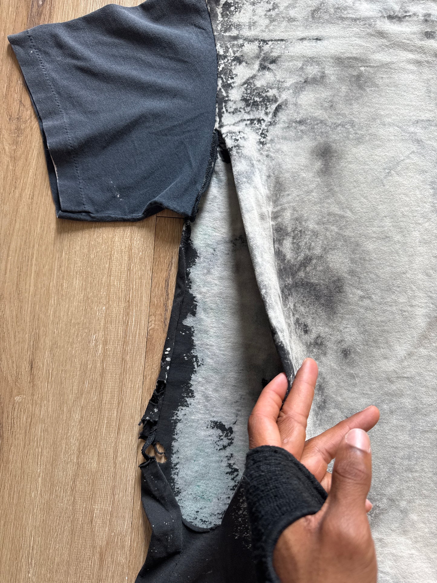 Vintage 90s Malcolm X Mosquito Head Thrashed Tee