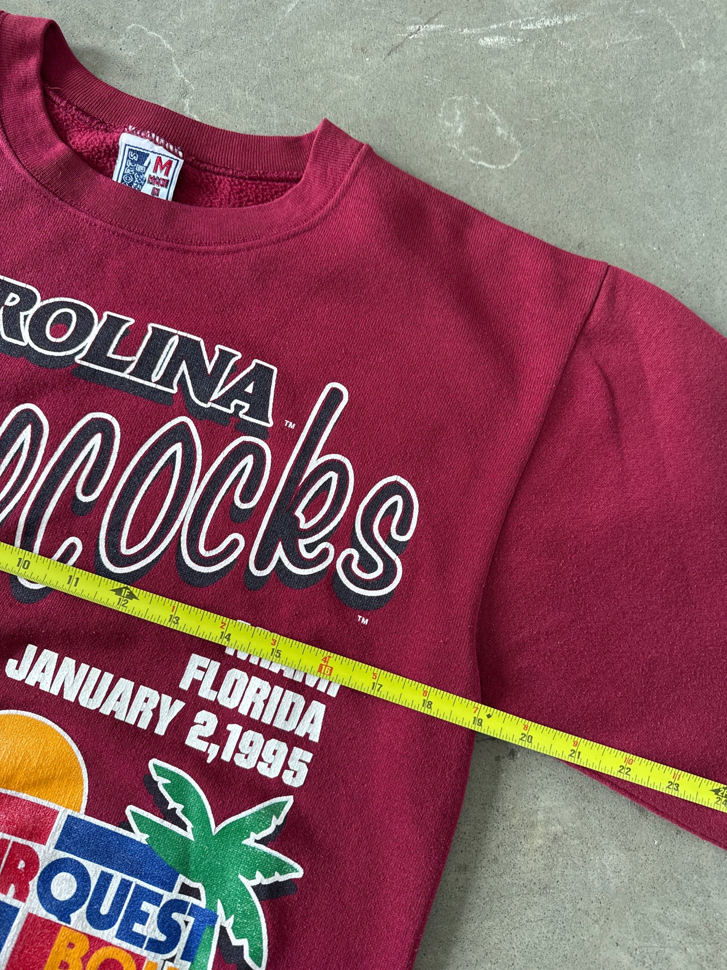 Vintage 1995 Carquest Bowl University Of South Carolina Gamecocks Sweatshirt