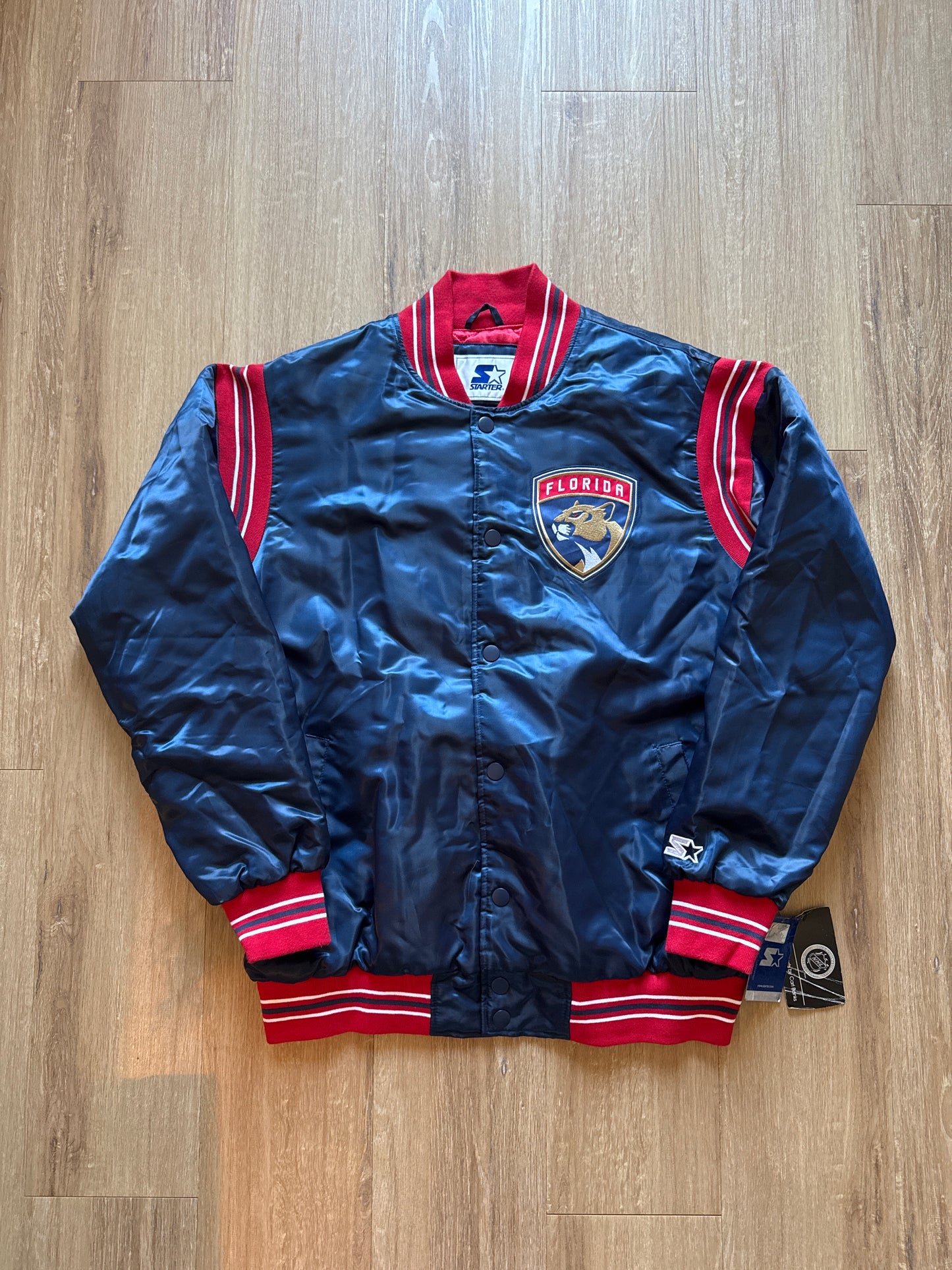 Starter Florida Panthers NHL Satin Bomber Jacket