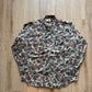 Vintage 80s Duxbak Duck Camo Distressed Button Up Shirt