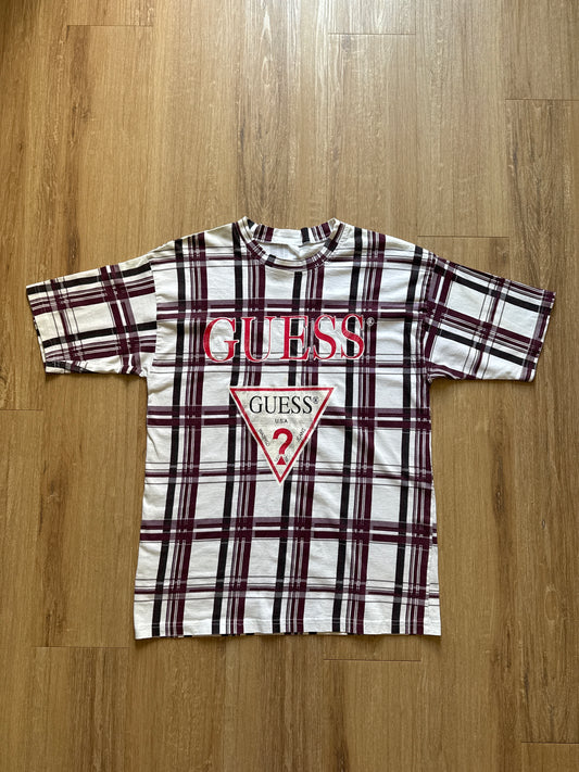 Vintage Guess Striped Logo Tee