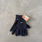 Y2K Nike Logo Fleece Black Gloves