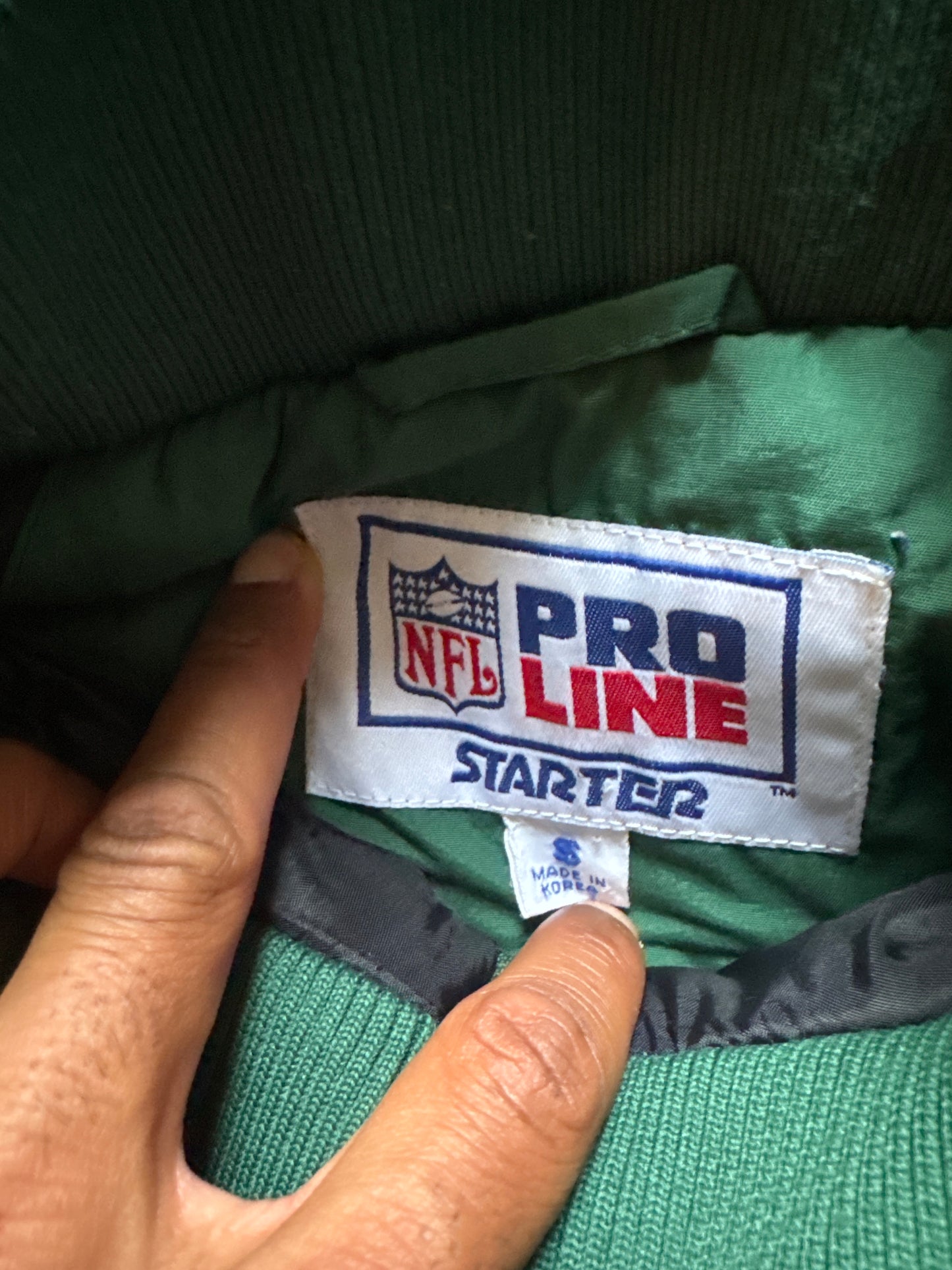 Vintage Youth Starter Pro Line Green Bay Packers Puffer Jacket