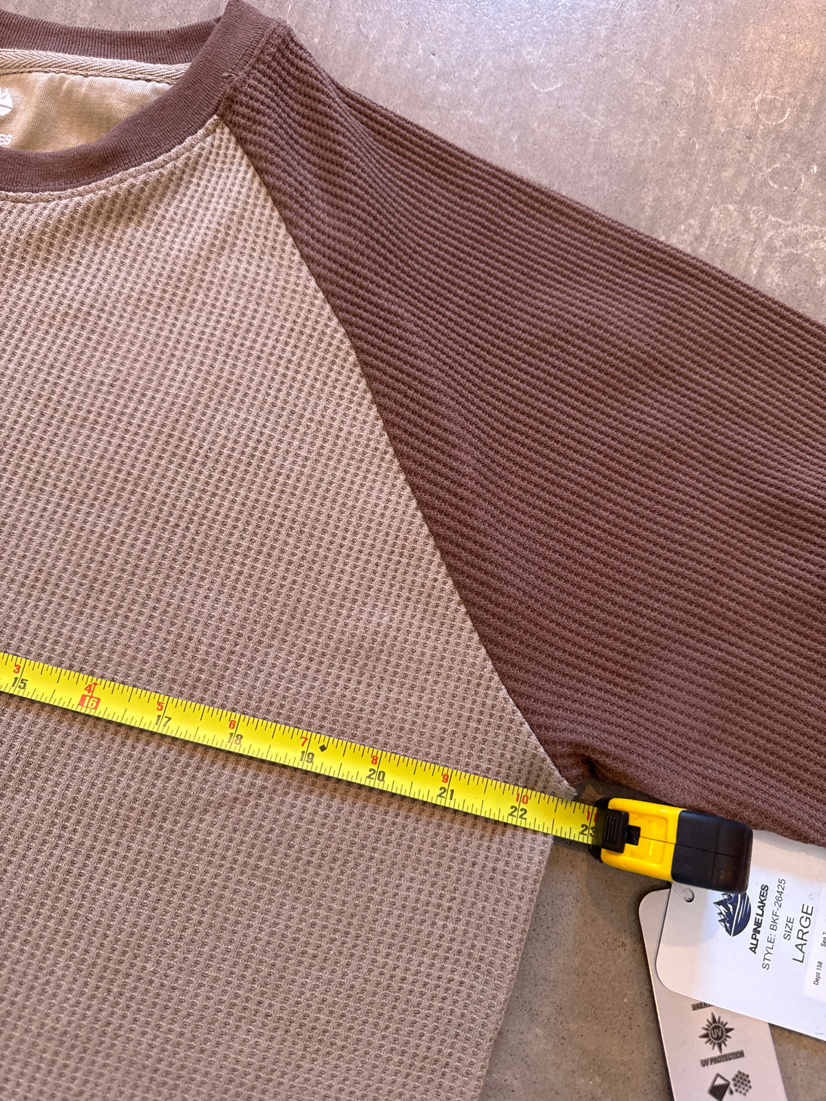 Alpine Lakes Two Tone Brown Thermal Longsleeve