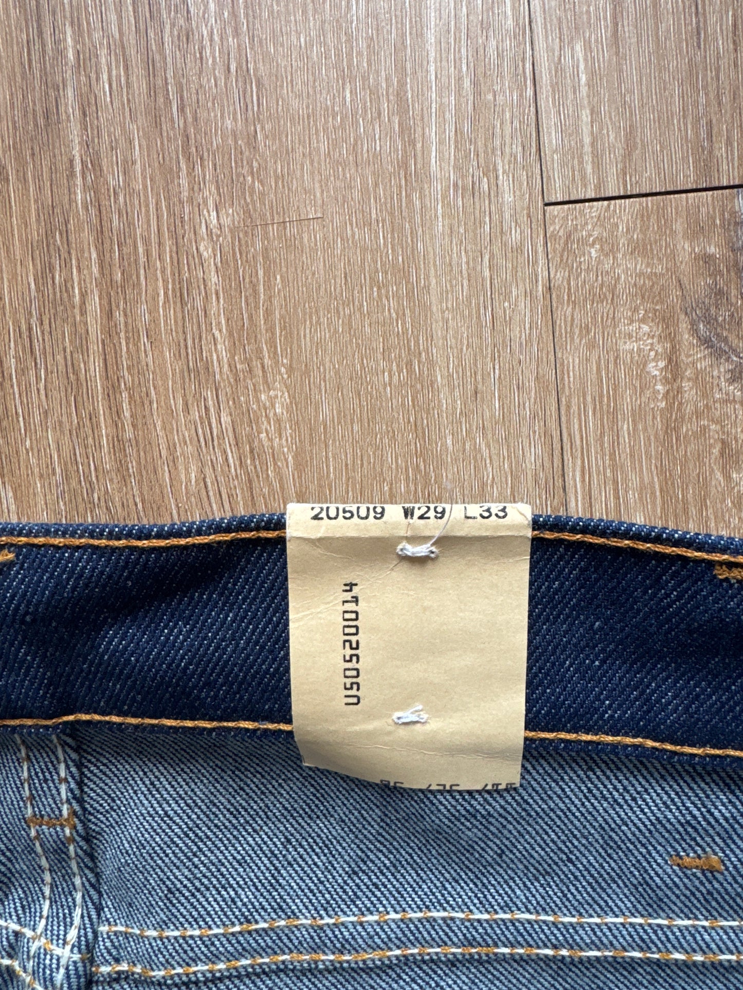 Vintage 1989 Levi’s 509 Slim Straight Boot Adjacent Cut Blue Denim Jeans