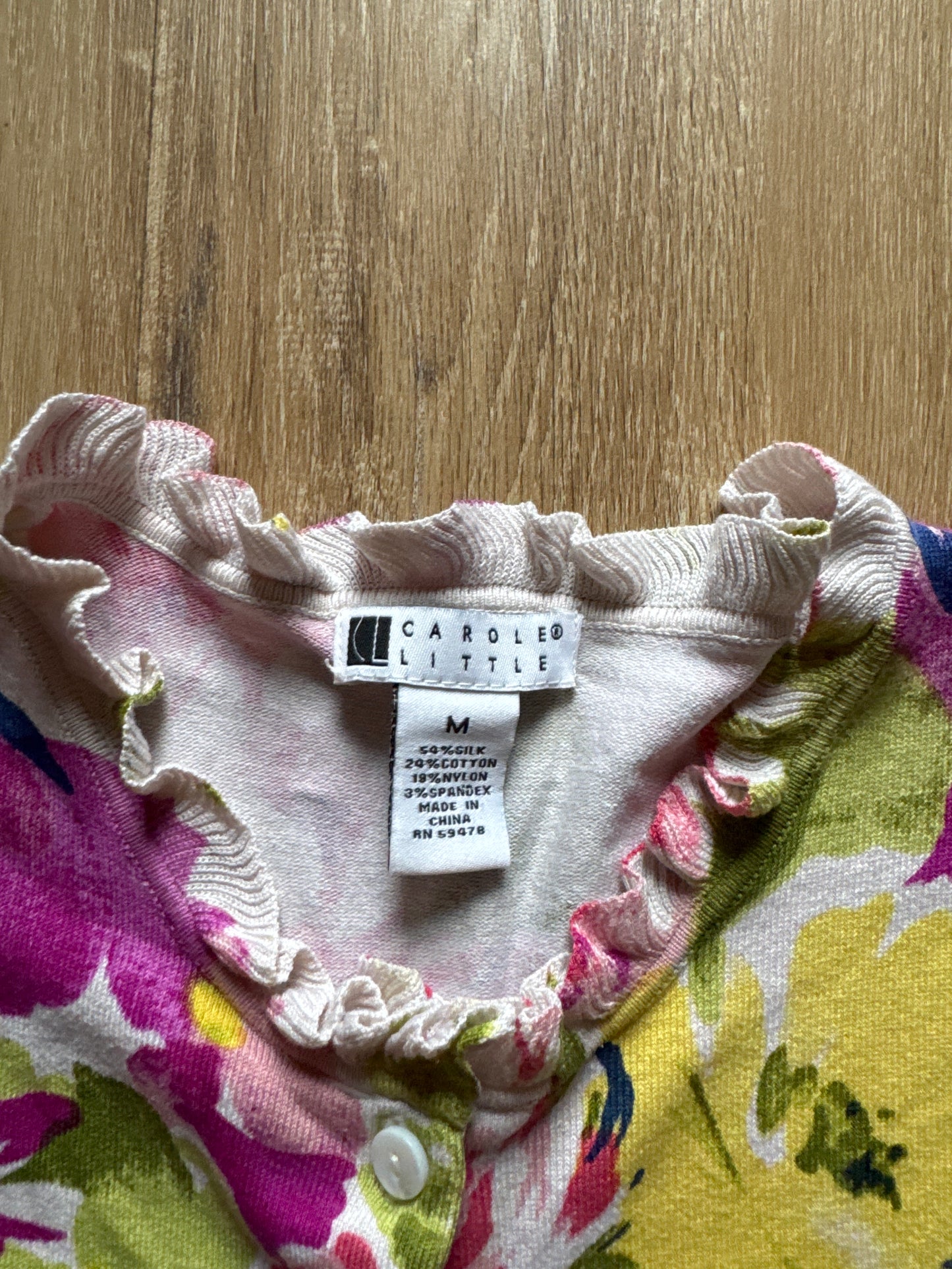 Vintage Women’s Carole’s Little Floral Button Up Blouse