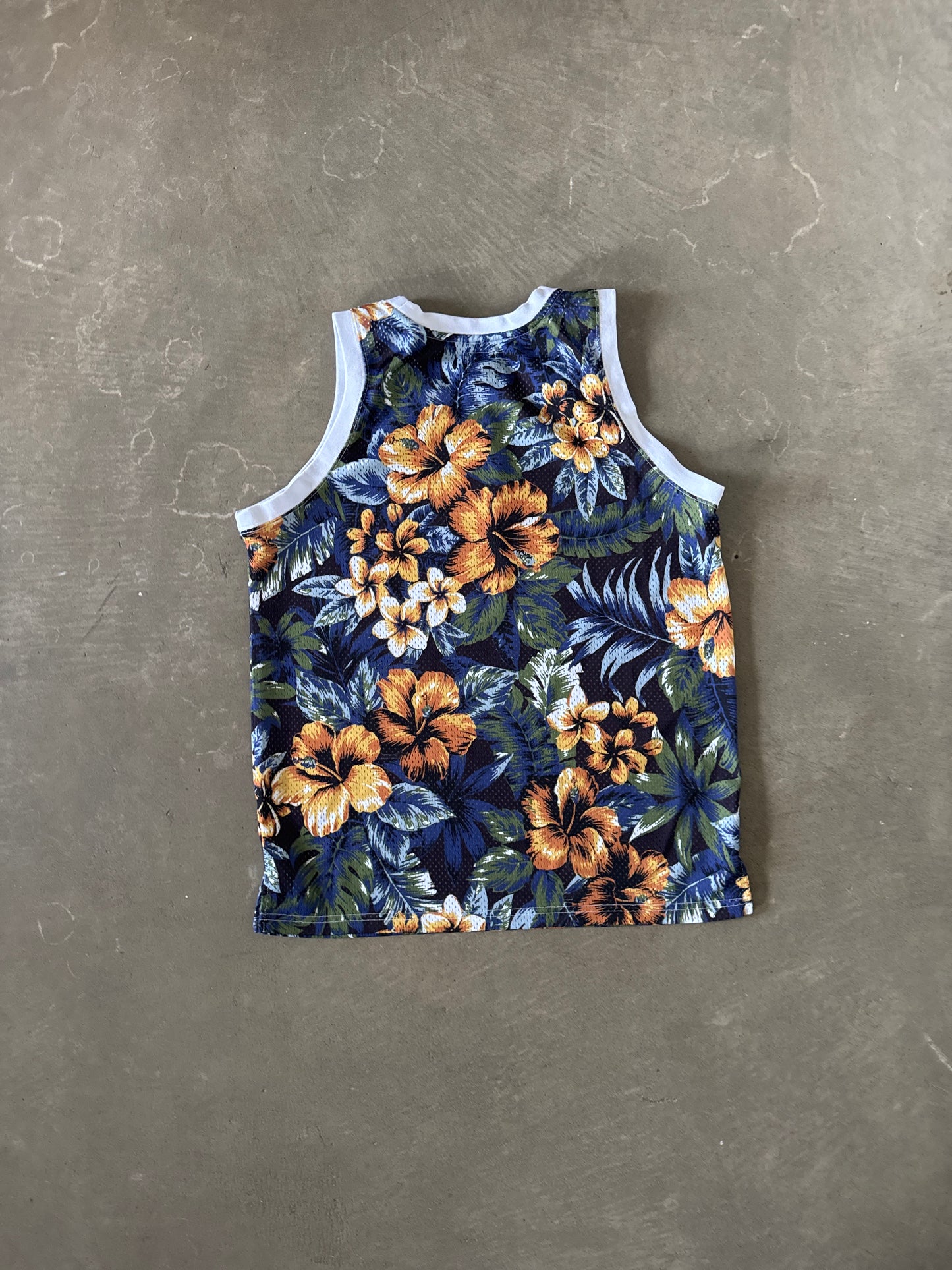 Stussy Hawaiian Floral Mesh Tank Top Jersey