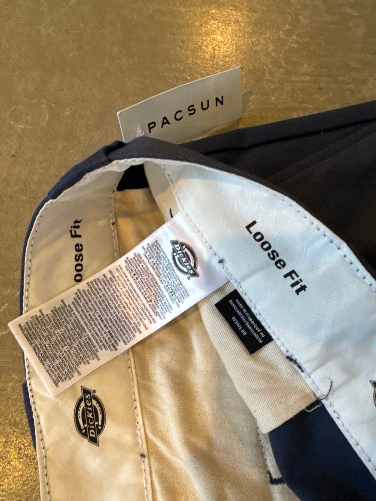Dickies Loose Fit Tapered Leg Twill Chino Work Pants