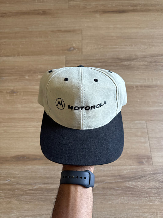 Vintage 90s Headmaster Motorola Strapback Hat