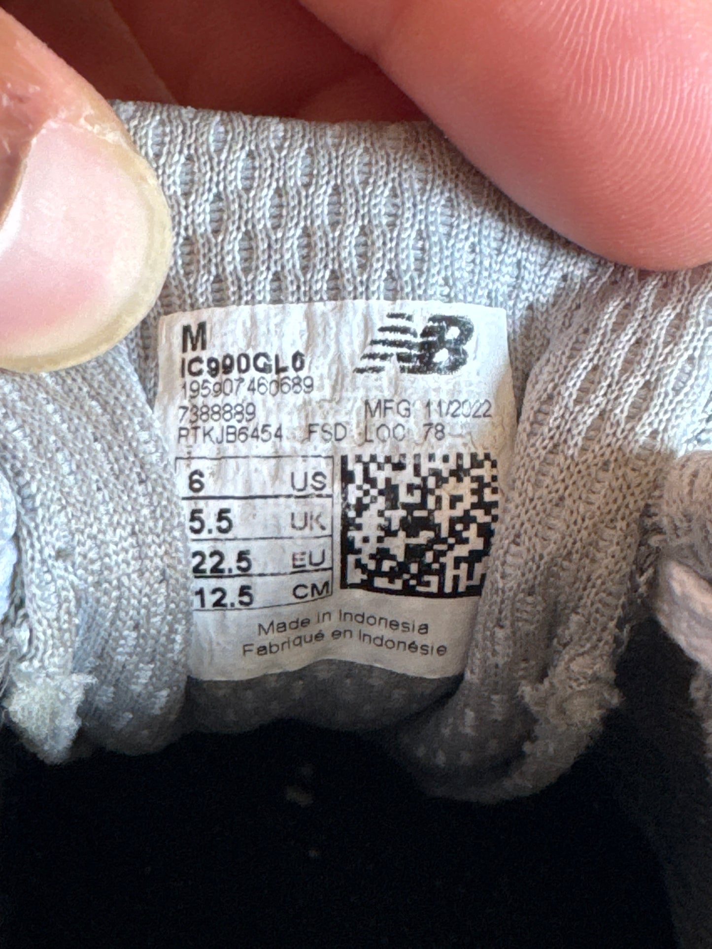 New Balance 990v6 Grey Silver Toddler