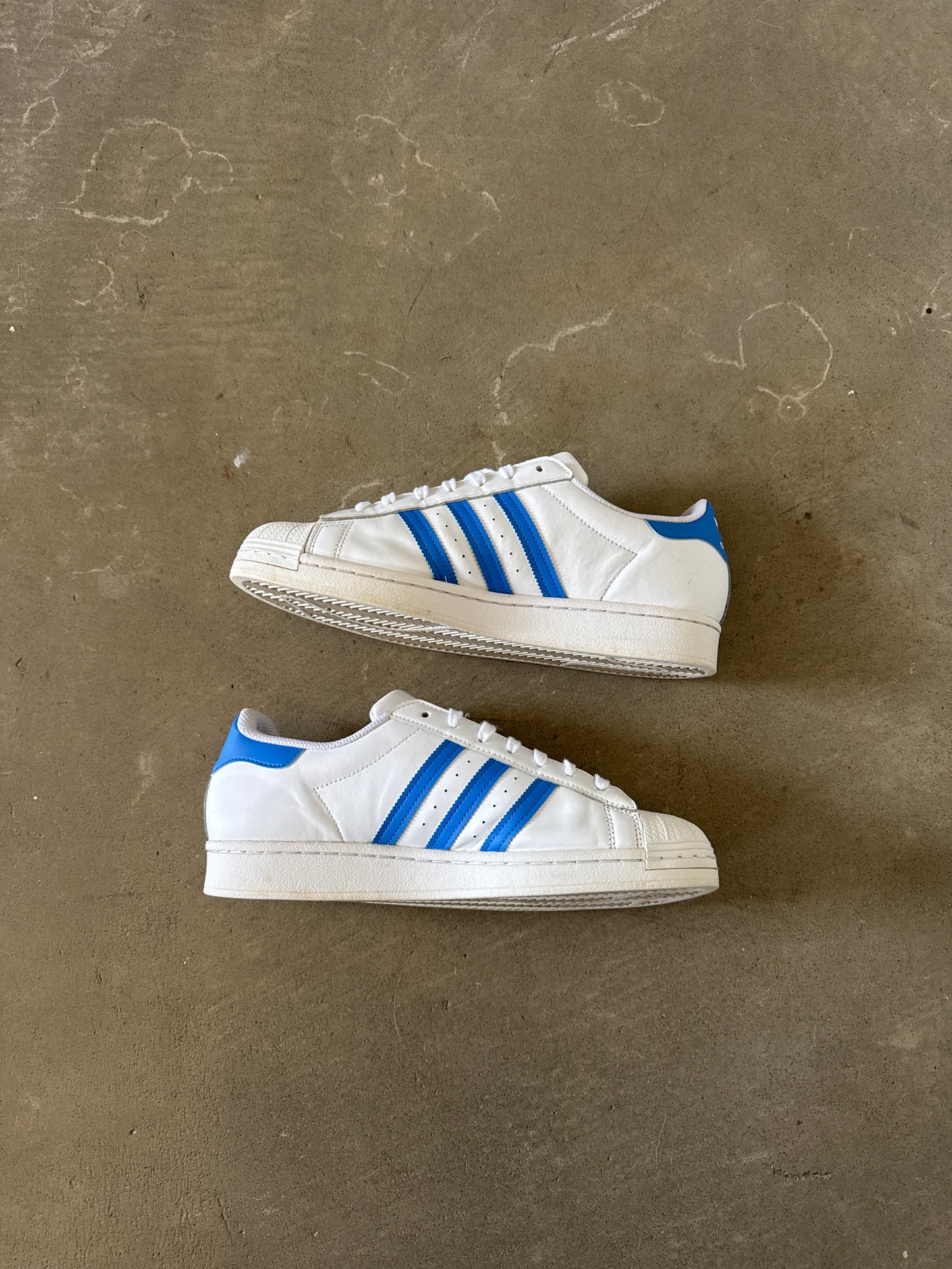 Adidas Superstar White True Blue