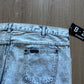 Vintage 90s B-29 Bomber Malcolm X By Ant Means Necessary Light Washed Denim Patched Jeans