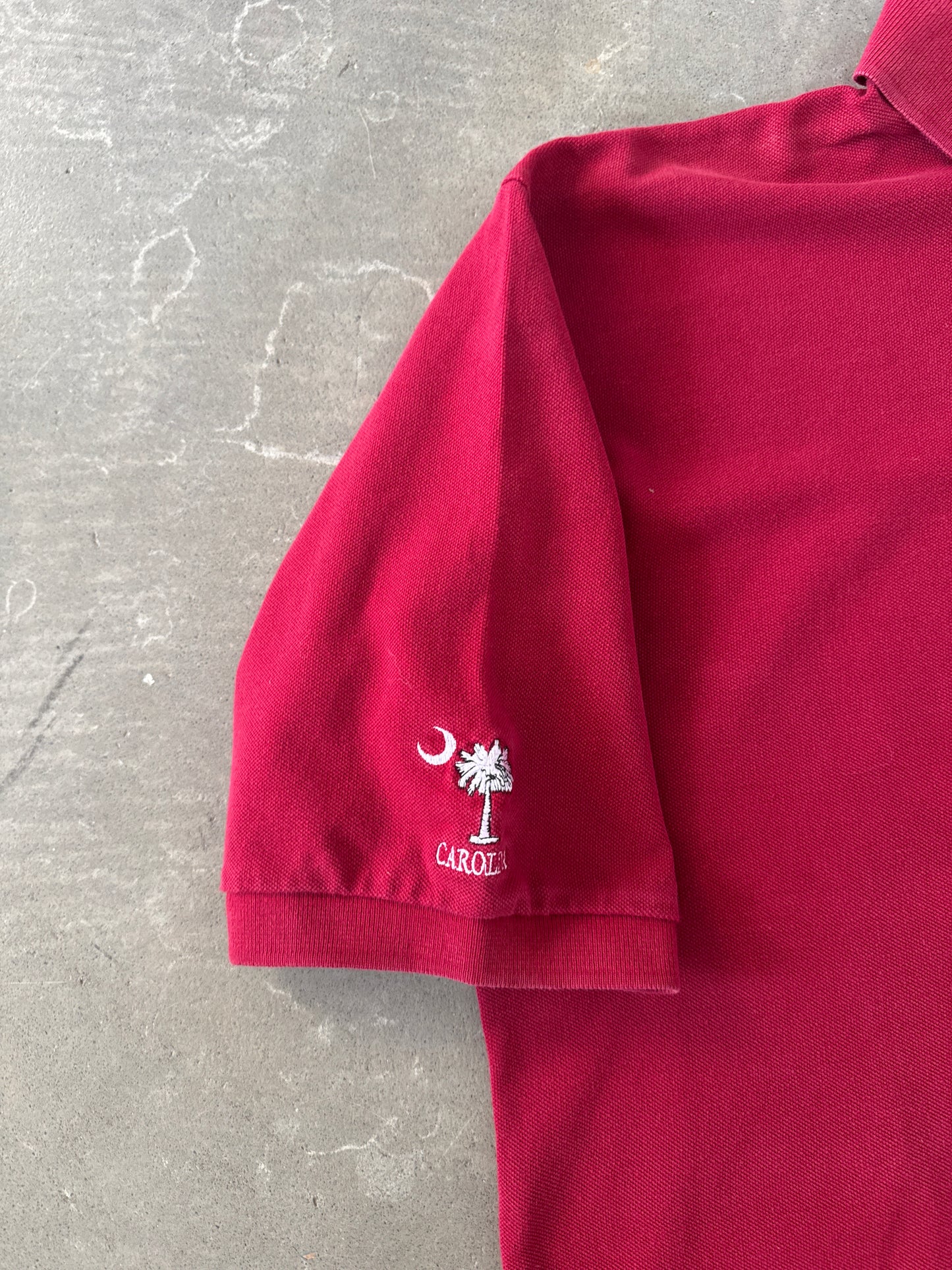 Vintage University Of South Carolina Gamecocks Baseball Polo Shirt