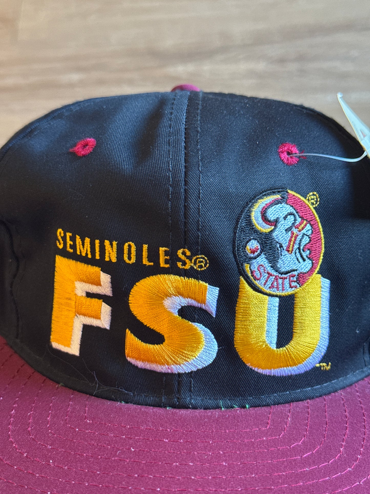 Vintage 90s Super Star Speedway Collegiate Sportswear Florida State University Seminoles Snap Back Hat