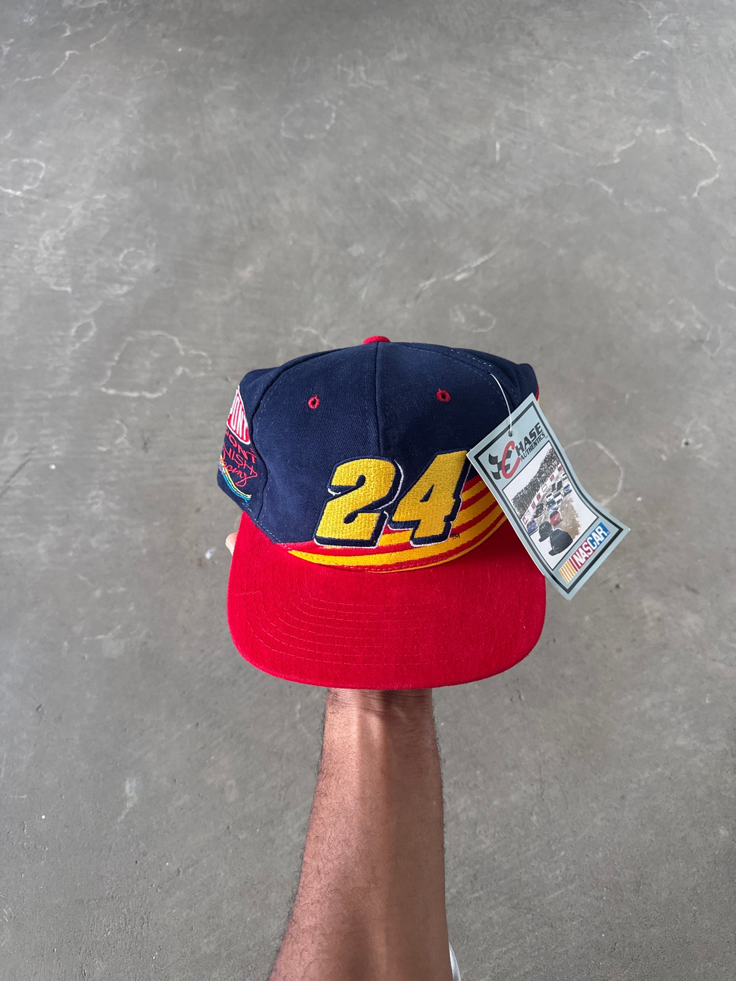 Vintage 1996 Chase Authentic’s Jeff Gordon #24 Du Pont Snapback Hat