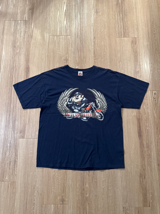 Vintage 90s Looney Tunes Taz Wild Child
