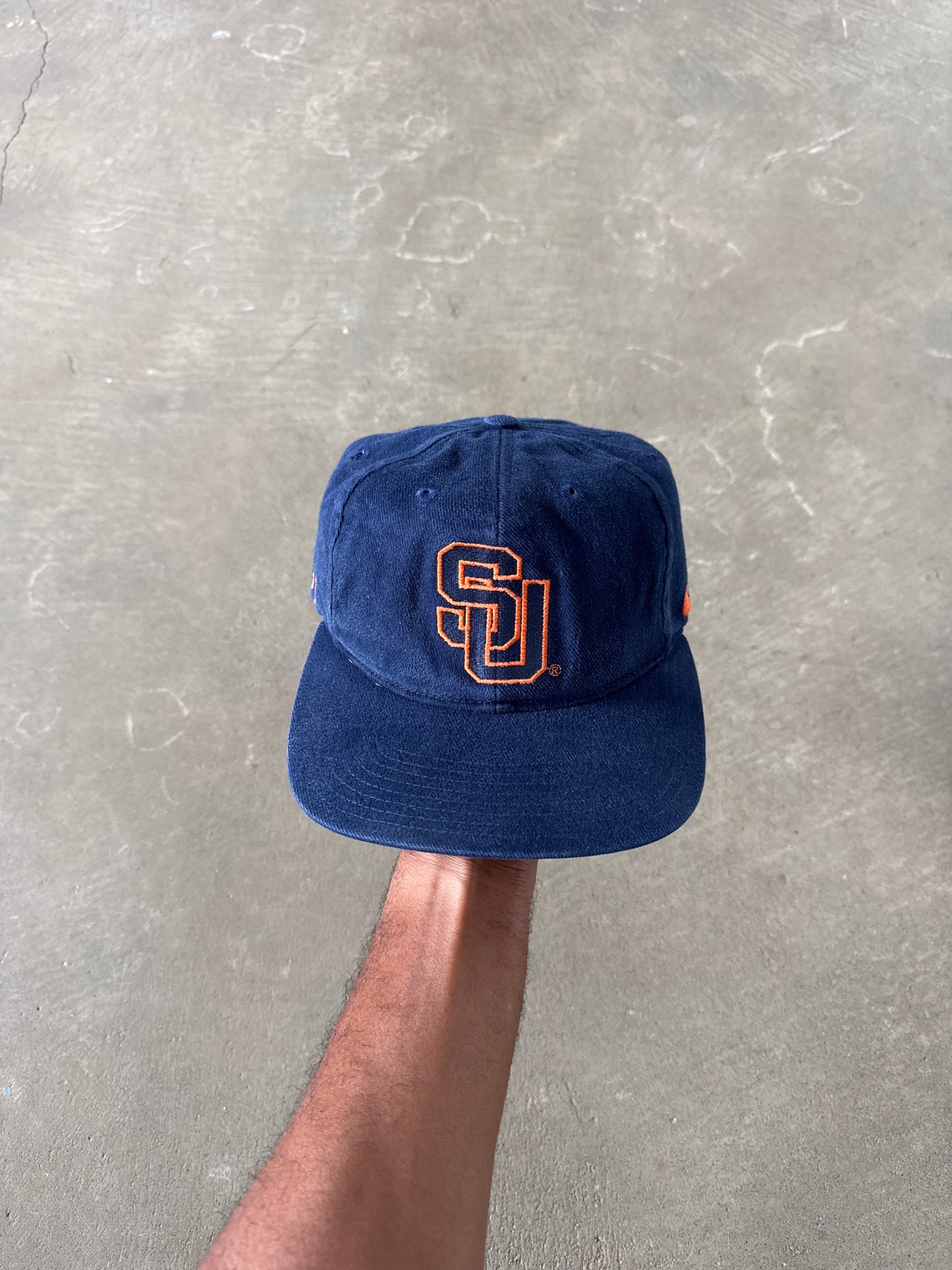 Vintage Nike Syracuse University Orange Man Snapback Hat