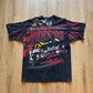 Vintage 90s Nascar Dale Earnhardt Black Knight All Over Print Tee