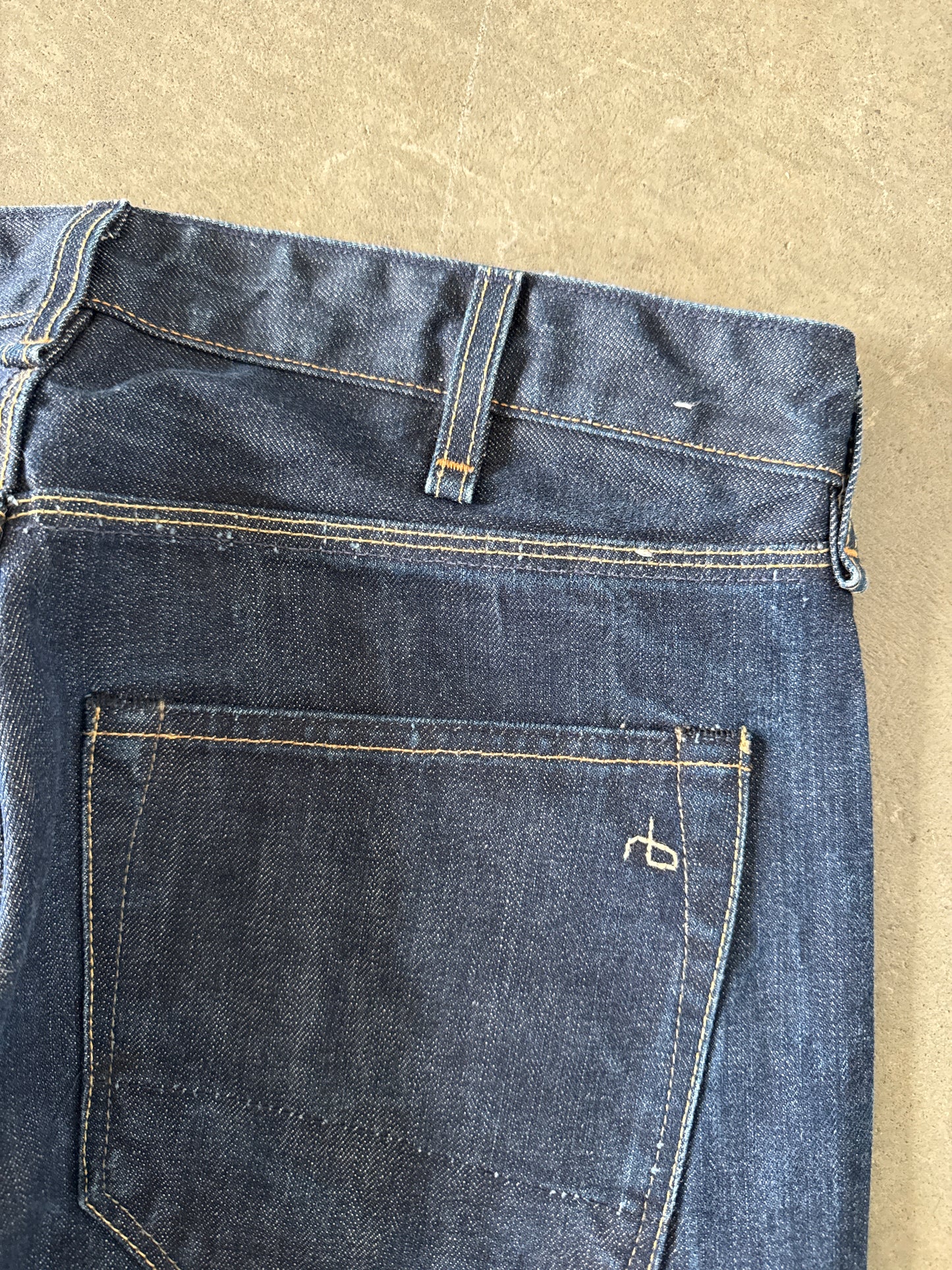 Rag Bone Straight Button Fly Denim Jeans